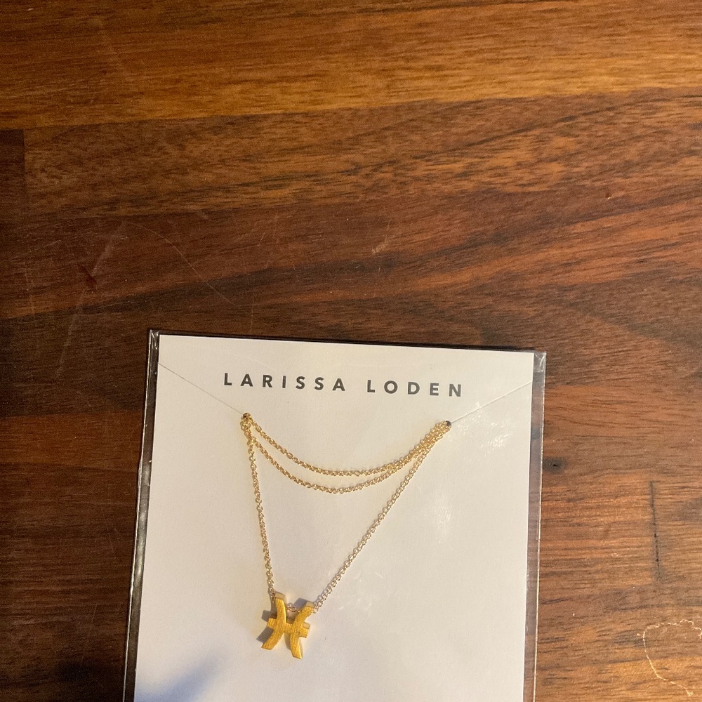 PISCES LARISSA LODEN 24 GOLD PLATED NECLACE